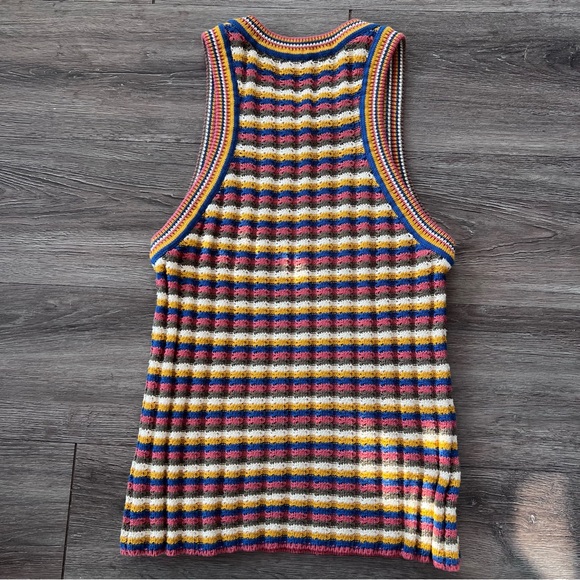 Veronica Beard Jerrel striped knit cotton tank top - Picture 5 of 5